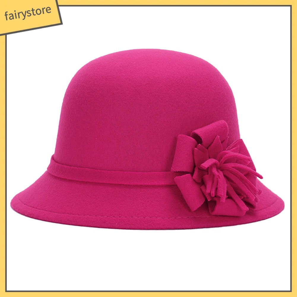 Mũ dáng quả dưa màu trơn phong cách thời trang vintage cho nữ