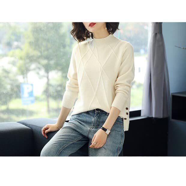 áo len quảng châu cúc gỗ hai bên L1 | BigBuy360 - bigbuy360.vn