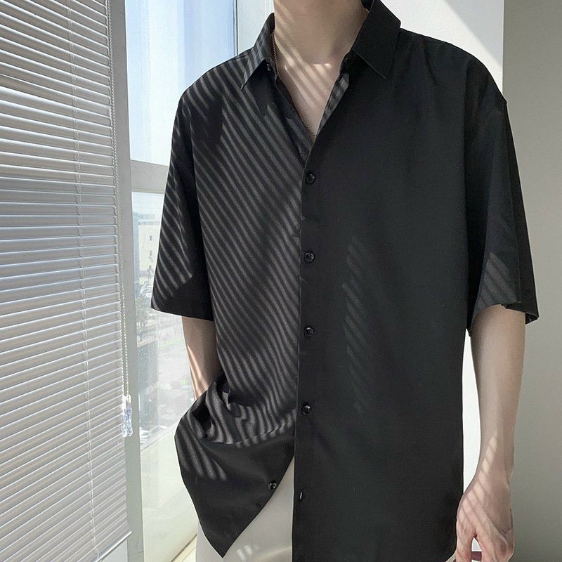 Áo sơ mi form rộng tay lở unisex, chất lụa mềm mịn, lên form cực chuẩn, mát mẻ