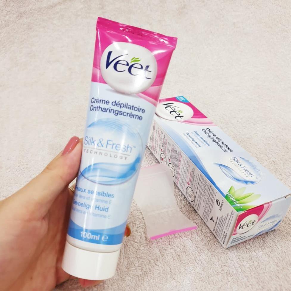 Kem tẩy lông nhẹ dịu an toàn Veet Silk &amp; Fresh