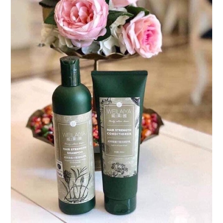 Dầu Gội Gừng Xanh Hà Thủ Ô WEILAIYA, Ngăn Rụng Tóc, Kích Mọc Tóc 400ml