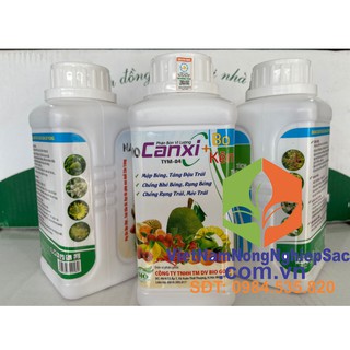 Chai 500ml - nano canxi bo kẽm bio gold - phân hóa mầm hoa, trái to, đều và bóng trái
