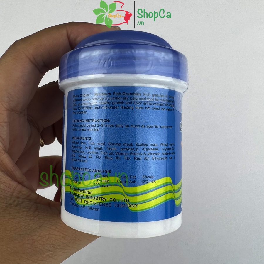 Thức ăn cá thủy Sinh Miniature Fish 38g - Thức ăn cá thủy sinh loại tốt Pro's Choice [MINIATURE]