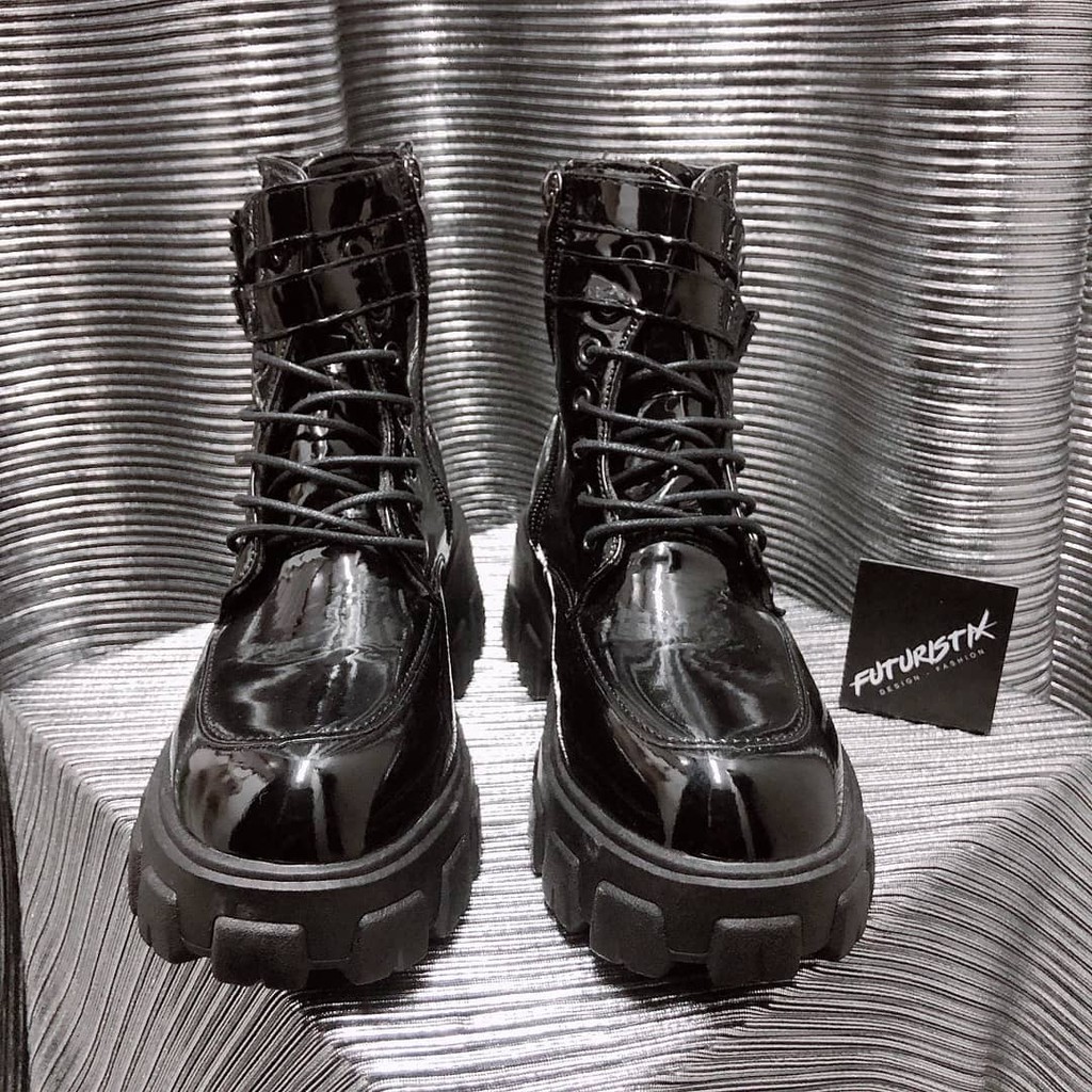 Giày Combat Đế Bằng  Futuristix G081