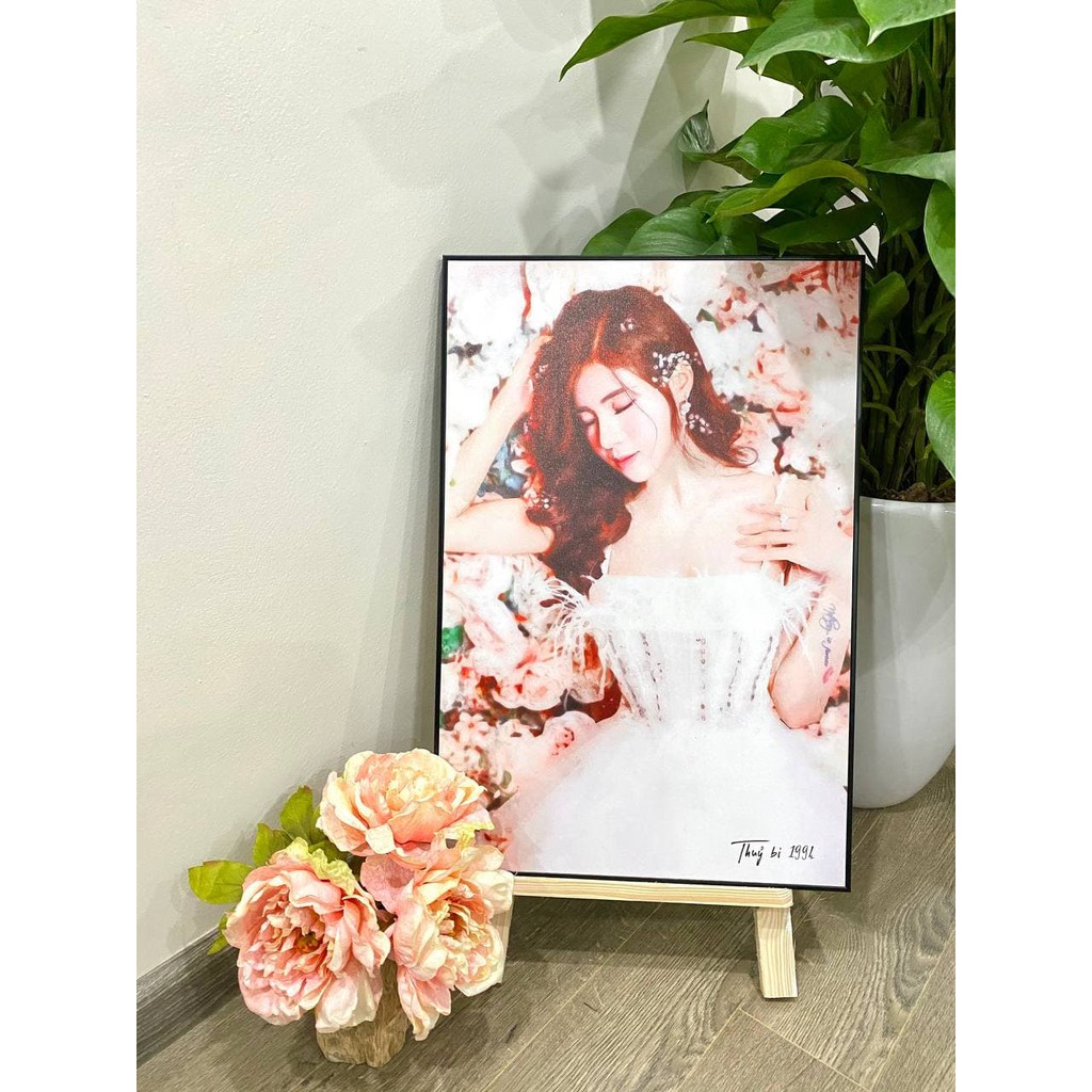 Tranh chân dung màu nước vẽ theo yêu cầu kích thước 40x60, 60x80- trước khi giao cho khách | BigBuy360 - bigbuy360.vn