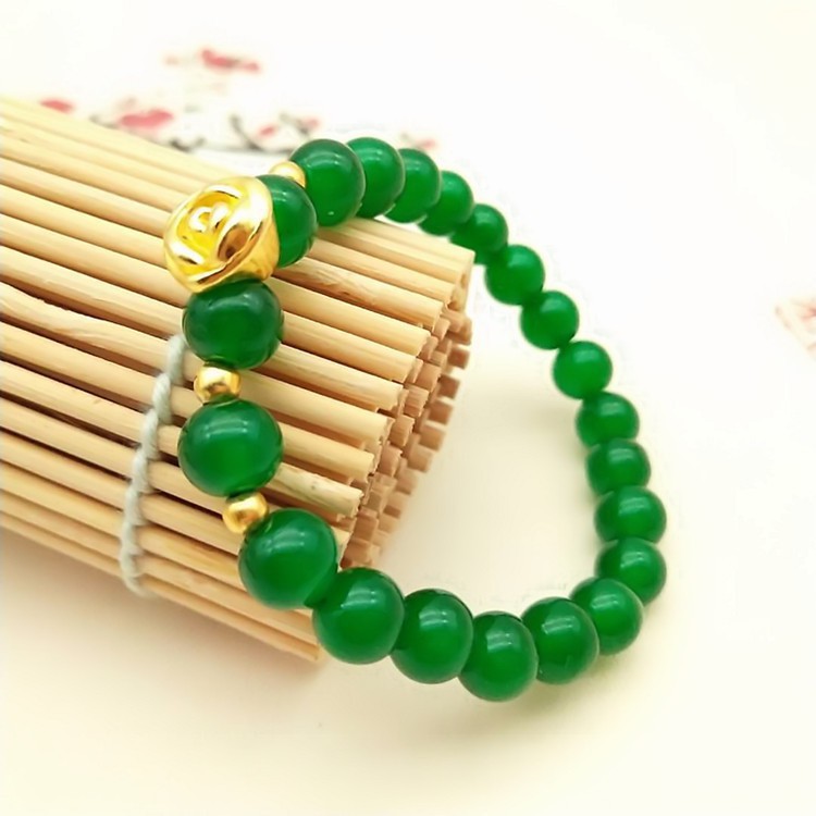 Vòng tay nữ đá xanh