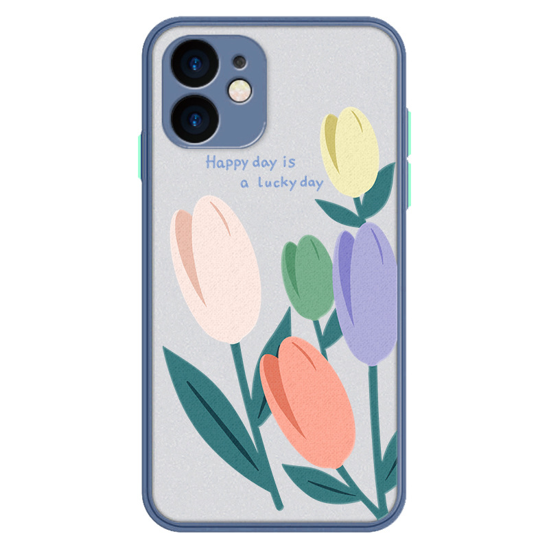 Ốp Lưng Chống Sốc In Hình Hoa Tulip Cho Iphone 11 Pro Max Xr / Xs / X 7 8 Plus 6 6s | BigBuy360 - bigbuy360.vn