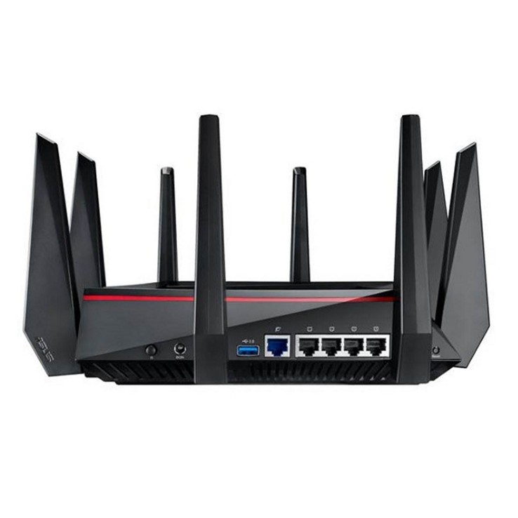 Router Wifi ASUS GT-AC5300 Ba băng tần, Chuẩn AC5300 (Chuyên cho gaming, 4K streaming. Với vi xử lý Quad-core 1.8Ghz)