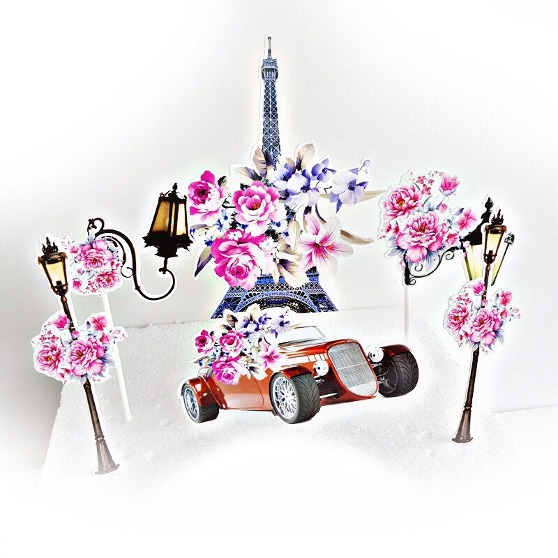 [SIÊU RẺ❤️] – Set cắm tháp Eiffel - Trang trí bánh sinh nhât bánh kem