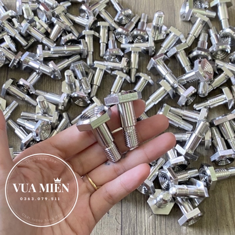 Ốc chân chống inox 304 gắn cho các dòng xe Honda, Yamaha
