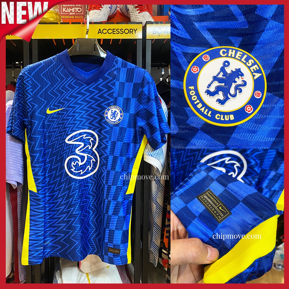 Áo bóng đá Chelsea Xanh 2021 Player sân nhà Thái cao cấp