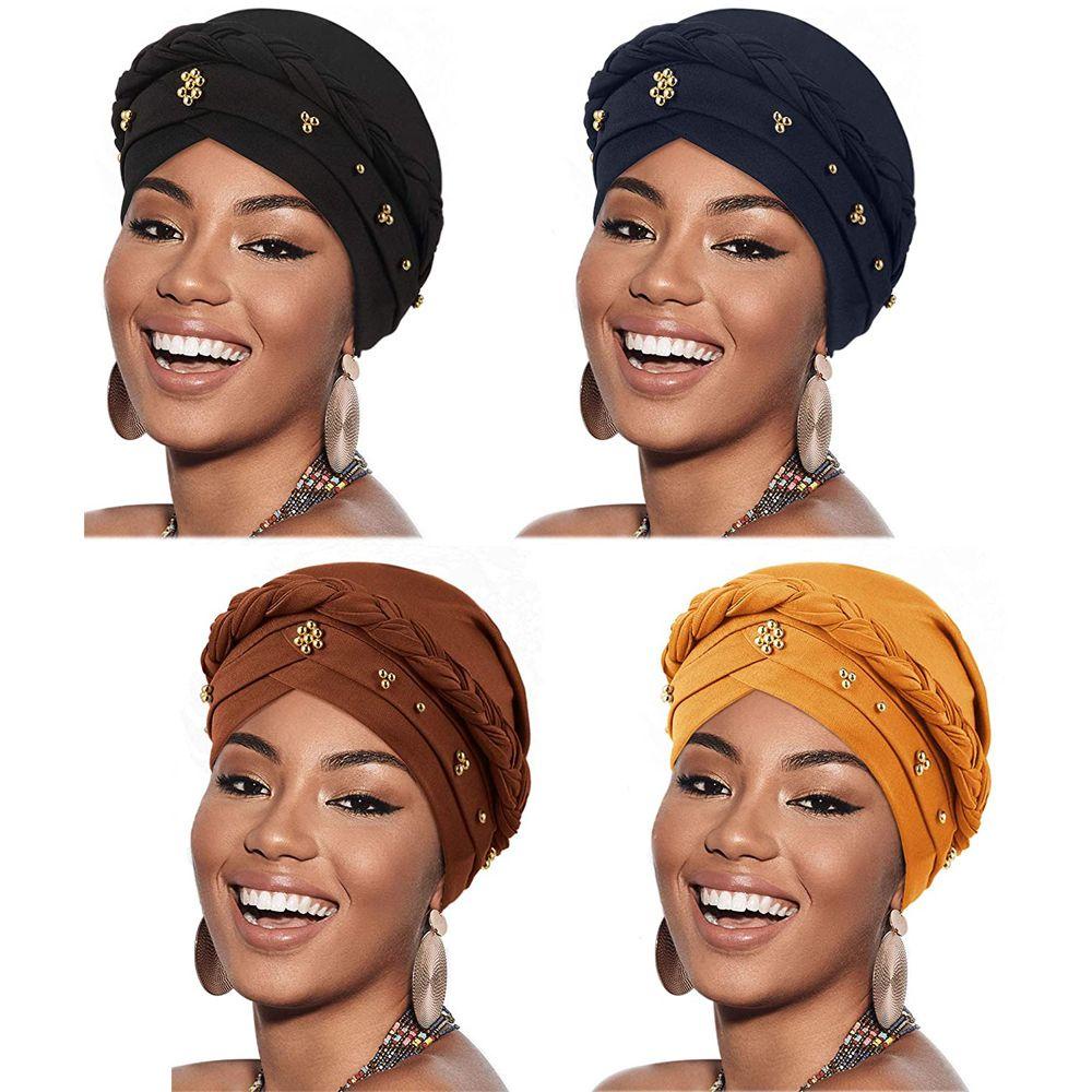 Mũ Turban Lụa Sữa Phong Cách Hồi Giáo Thời Trang Cho Nữ