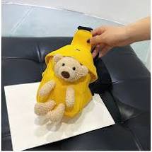 Túi đeo chéo💚💚FREESHIP💚Túi đeo chéo hình gấu nhồi bông phong cách Hàn Quốc