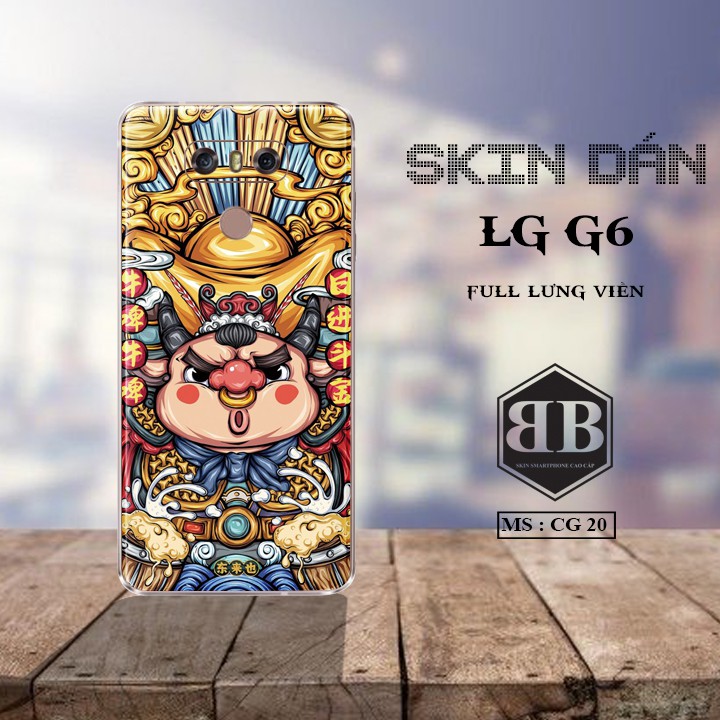 Bộ Skin Dán LG G6 dán full lưng viền dùng thay hoàn toàn ốp lưng điện thoại chất liệu chống thấm cao cấp