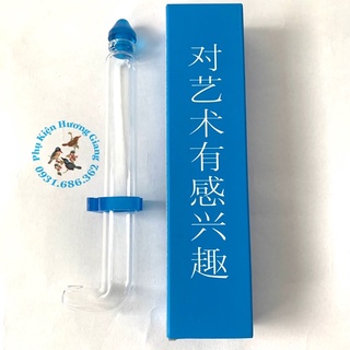 Cóng thuỷ tinh uống nước cho chim chào mào(khuyên) làm bằng thuỷ tinh cao cấp dầy dặn hộp đựng sang trọng