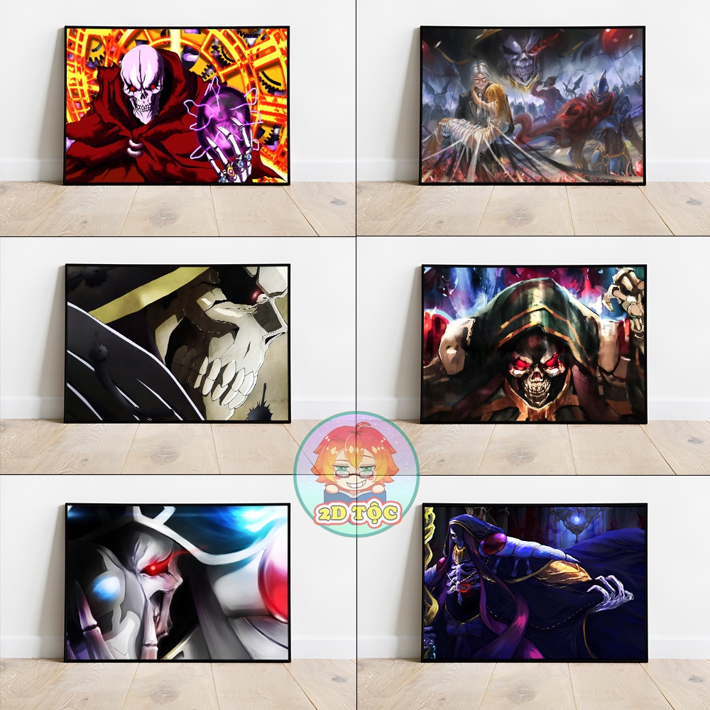 TRANH POSTER A3 AINZ OOAL GOWN (2) ANIME MANGA OVERLORD CHẤT LIỆU GIẤY CAO CẤP - 2D TỘC SHOP