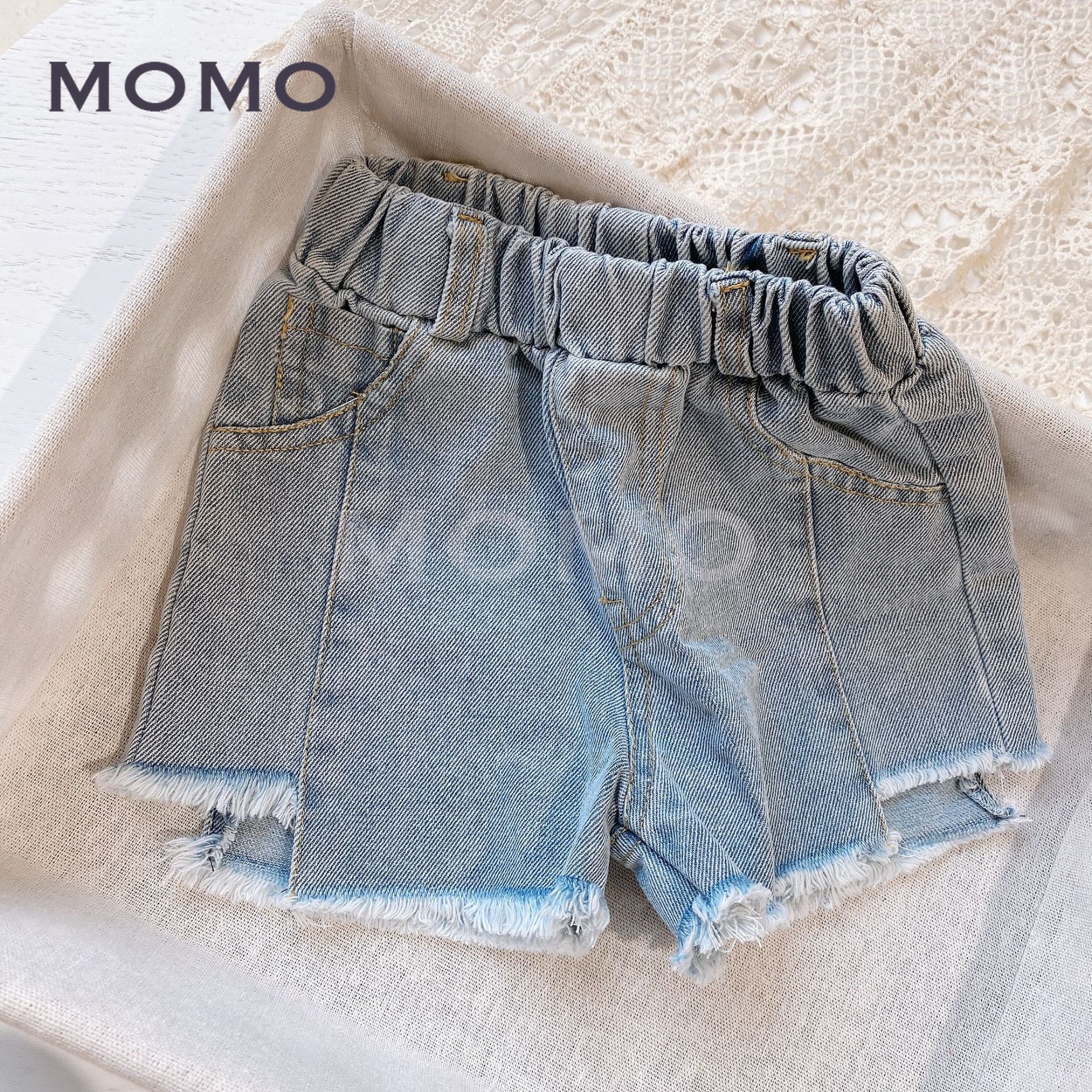 Quần Short Denim Thiết Kế Năng Động Hợp Thời Trang Cho Bé 1-8 Tuổi