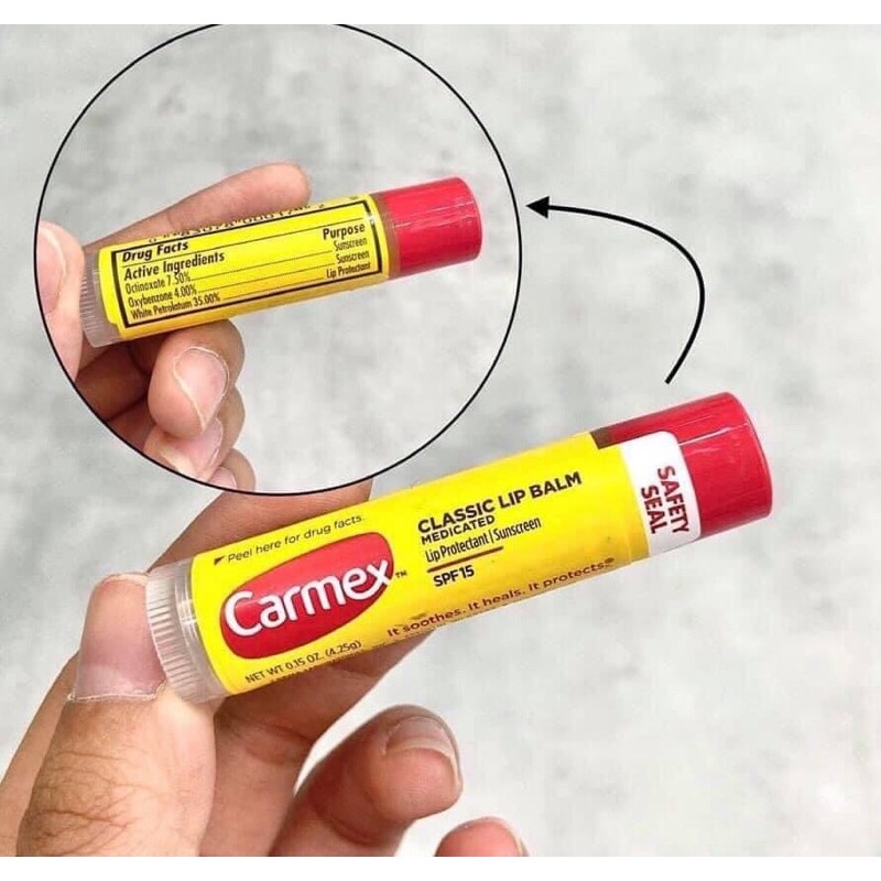 SON DƯỠNG MÔI CARMEX (KHÔNG MÙI)