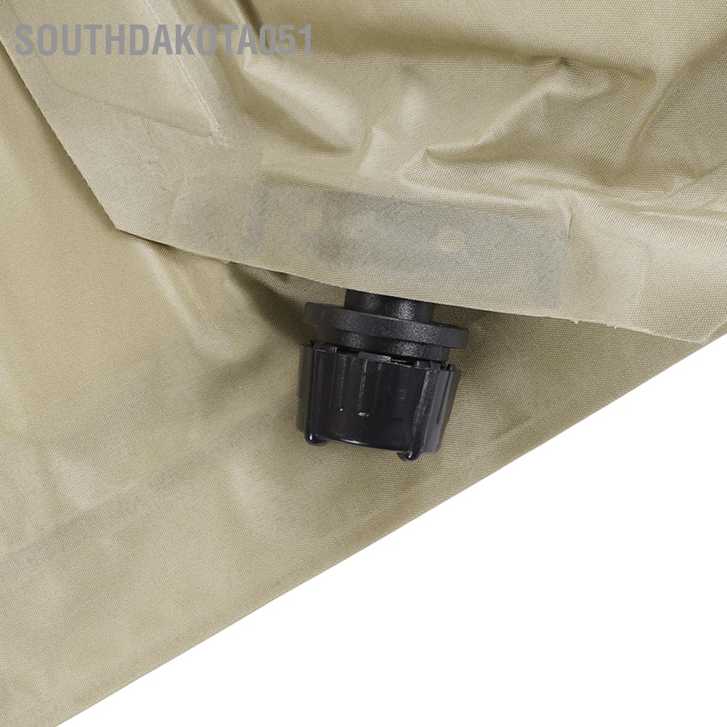 Southdakota051 Đệm ngủ Kaki tự thổi phồng không thấm nước Nệm cắm trại Polyester Pongee dày bền để ngoài trời