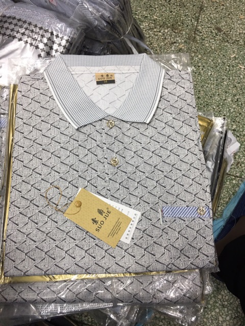 Áo thun cotton nam trung tuổi hàng quảng châu