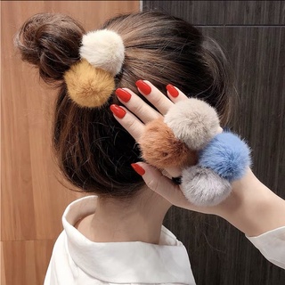 Dây Cột Tóc Lông Mịn Quả Tròn Siêu Xinh