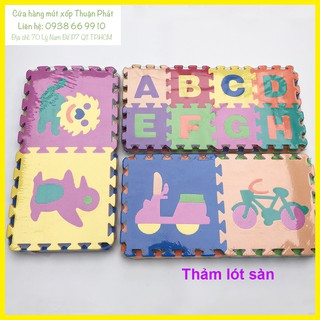 Thảm xốp lót sàn lắp ghét hình chữ, đồ vật cho bé