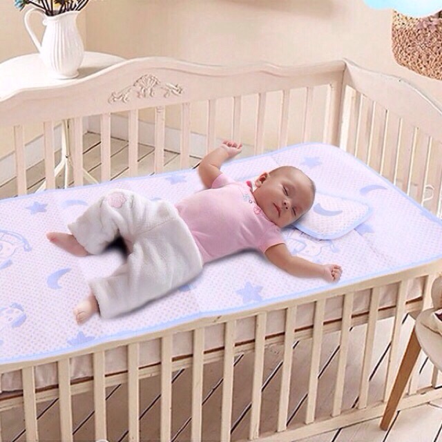 Tặng Kèm Gối - Chiếu Lụa Điều Hoà Cho Bé