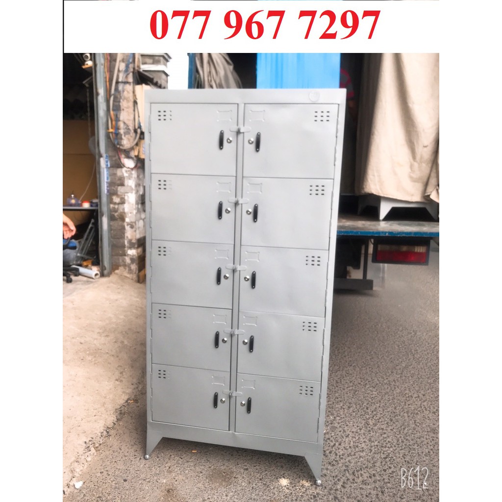 Tủ sắt đựng đồ cá nhân 10 cửa 8 cửa sắt dày
