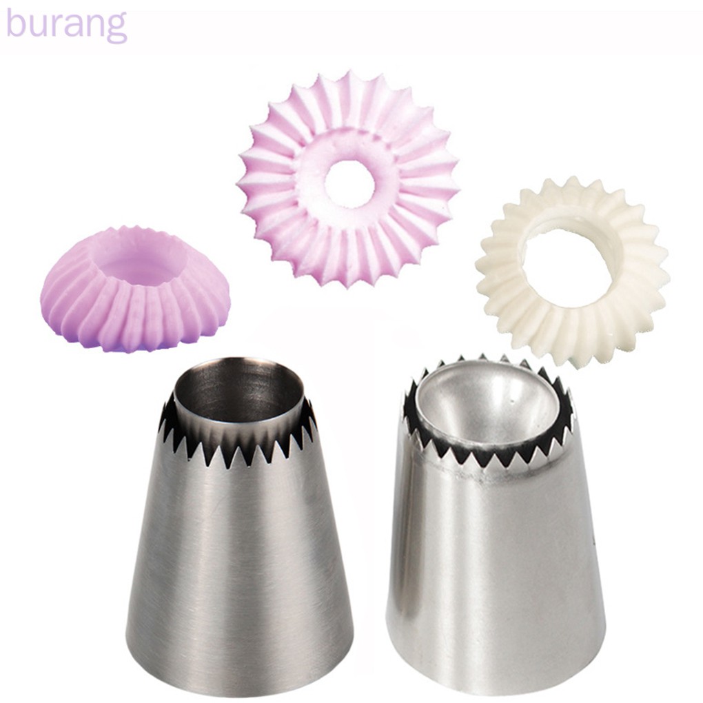 Đuôi bắt bông kem trang trí bánh kem bằng thép không gỉ bền bỉ dễ dùng