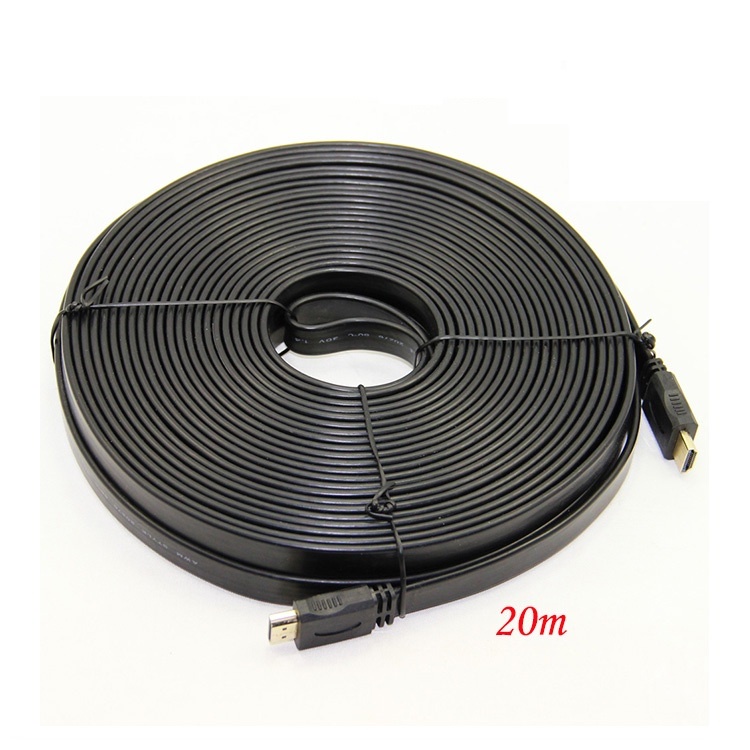 Cáp HDMI dẹt China 20m - Dây HDMI dẹt China 20m