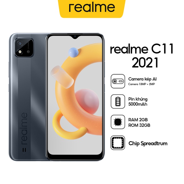 Điện Thoại Realme C11 2021 (2GB/32GB) - Hàng Chính Hãng