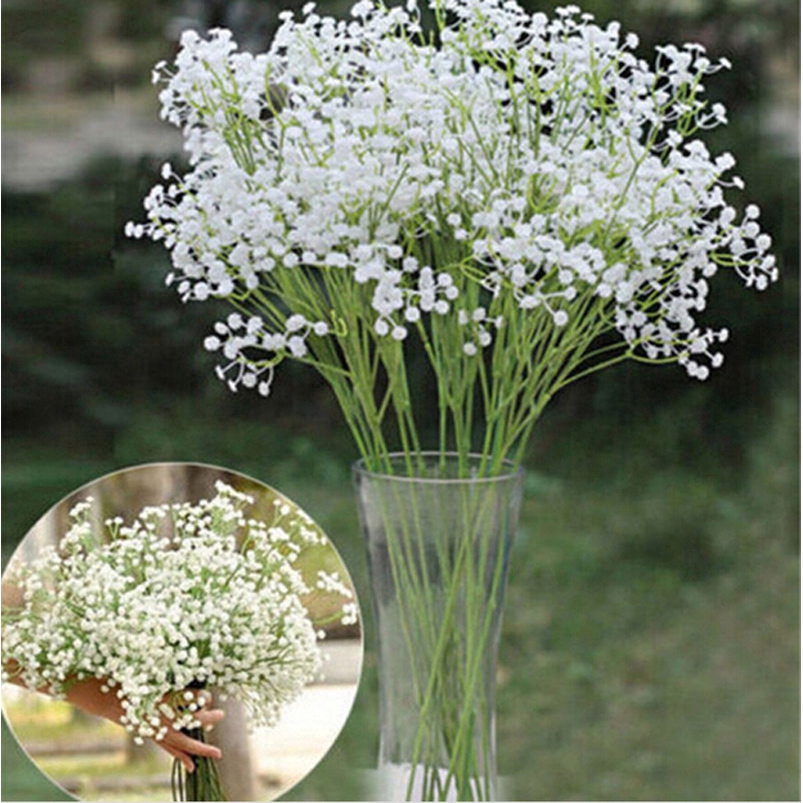 Bó hoa Gypsophila giả bằng lụa trang trí tiệc nhà cửa