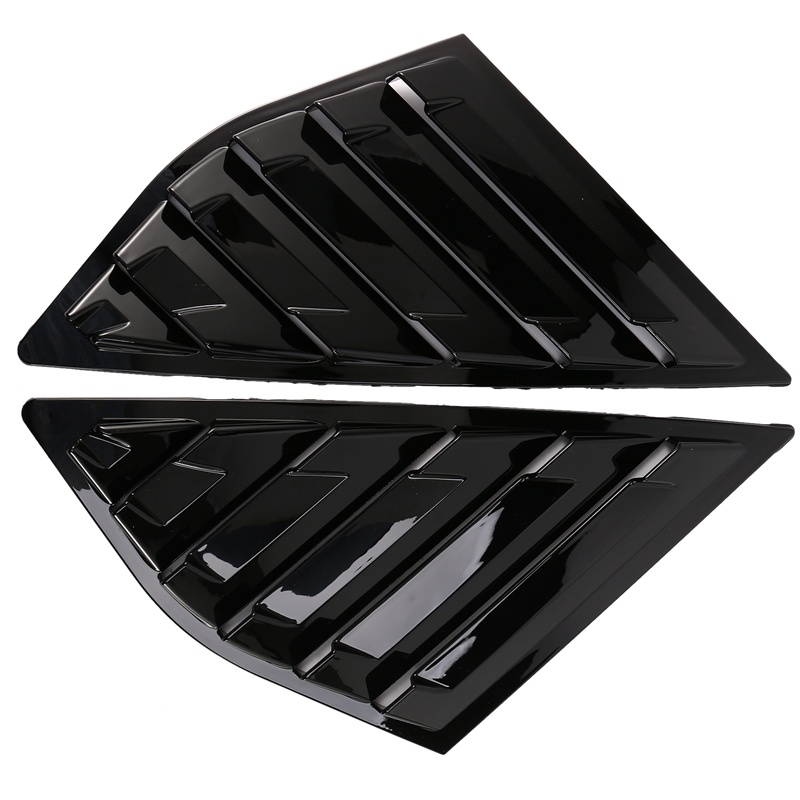 Nắp cửa sổ bên hông ô tô Kính chắn gió cho Ford Focus ST MK3 Hatchback 2012-2018 Màu đen sáng