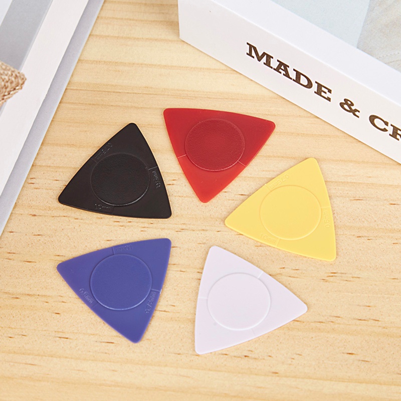 Bộ 10 Miếng Gảy Đàn Guitar Màu Đen / Trắng / Đỏ / Vàng / Xanh Dương