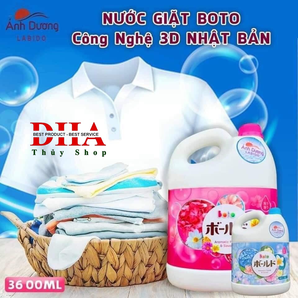 [XẢ KHO]NƯỚC GIẶT BOTO CÔNG NGHỆ 3D NHẬT BẢN - GIỮ MÀU, SÁNG VẢI HOÀN TOÀN TỰ NHIÊN...