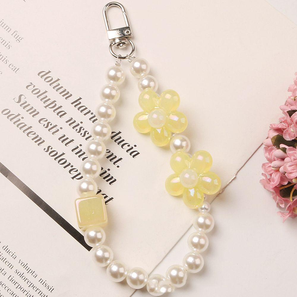 Móc Khóa / Ba Lô / Túi Xách Hình Bông Hoa Bằng Nhựa Resin Độc Đáo DIY