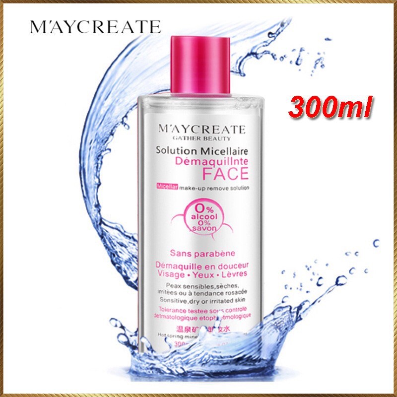 Nước tẩy trang Maycreate 300ml tẩy sạch các chất bẩn và làm mịn da
