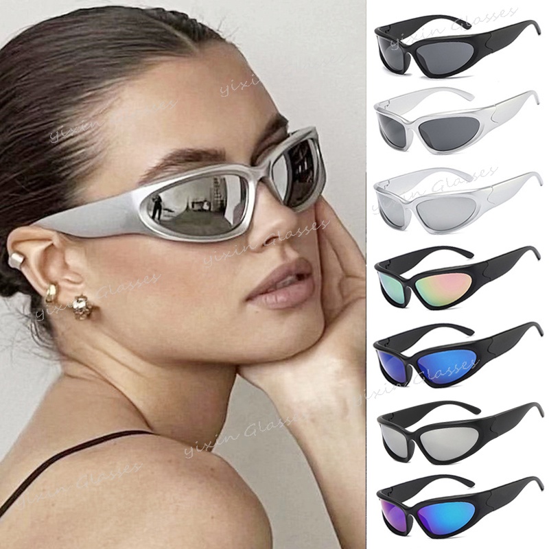 Kính Mát Hình Chữ Nhật Nhiều Màu Sắc Thời Trang Mùa Hè Cho Nam Và Nữ