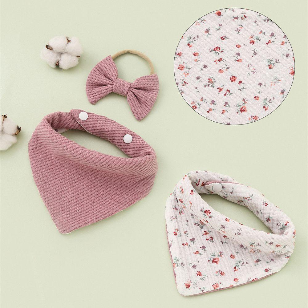 WATTLE Set 3 Yếm Ăn Họa Tiết Bươm Bướm Xinh Xắn Dành Cho Các Bé