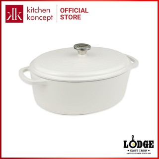 NỒI GANG OVAL PHỦ MEN LODGE 6.6L