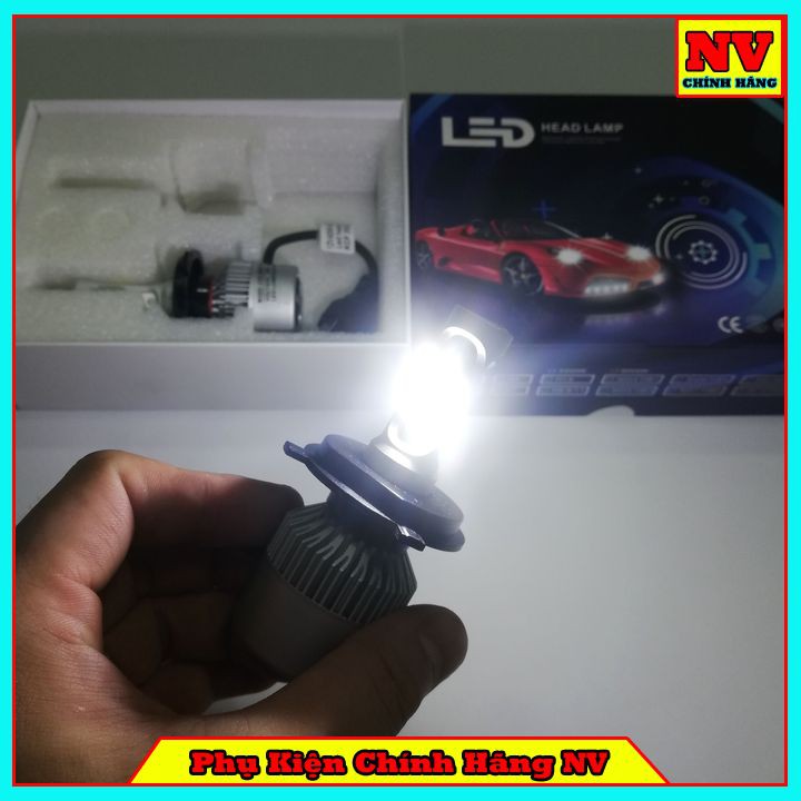 Đèn Pha Led Xe Máy H4 8000LM Siêu Sáng