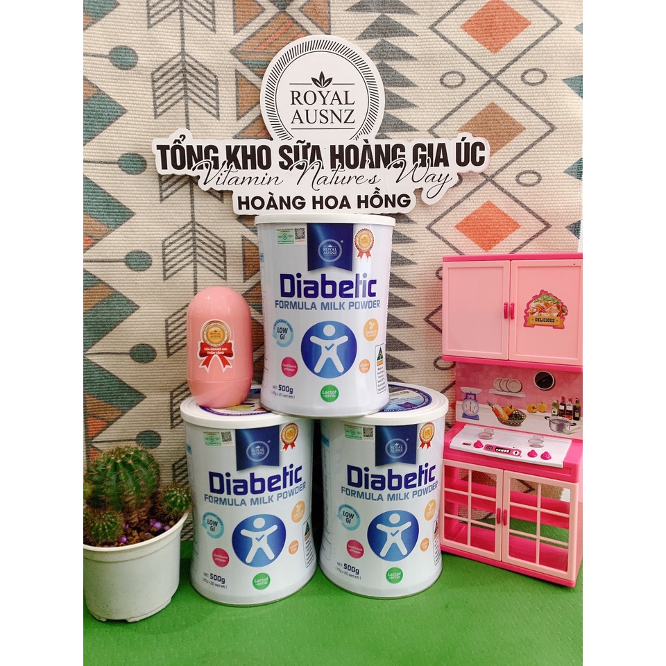 Sữa Hoàng Gia Úc Diabetic Formula Hỗ Trợ Hạ Đường Máu Dành Cho Người Tiểu Đường Hộp 500gr