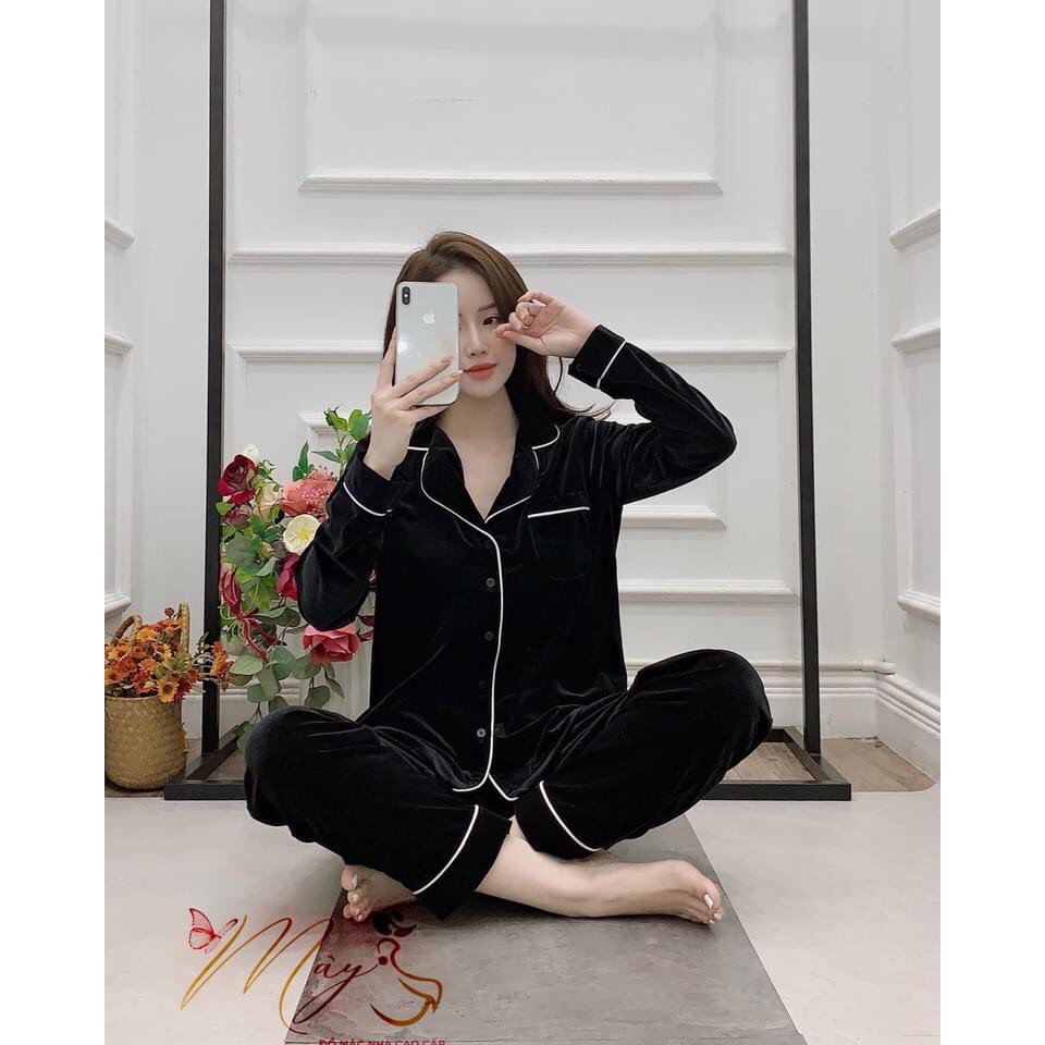 Pijama nhung trơn - Thương hiệu độc quyền của Mây | BigBuy360 - bigbuy360.vn