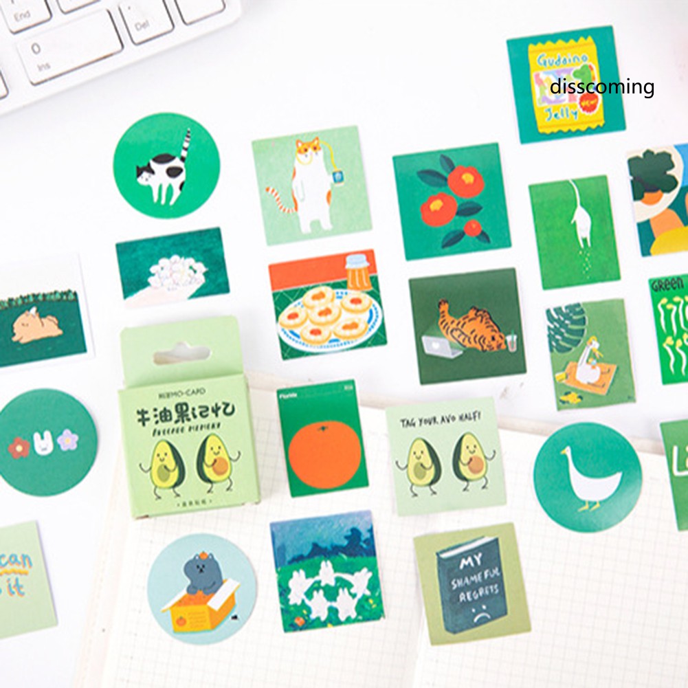 Hộp 46 Sticker dán nhiều chủ đề dễ thương Box Sticker ST376