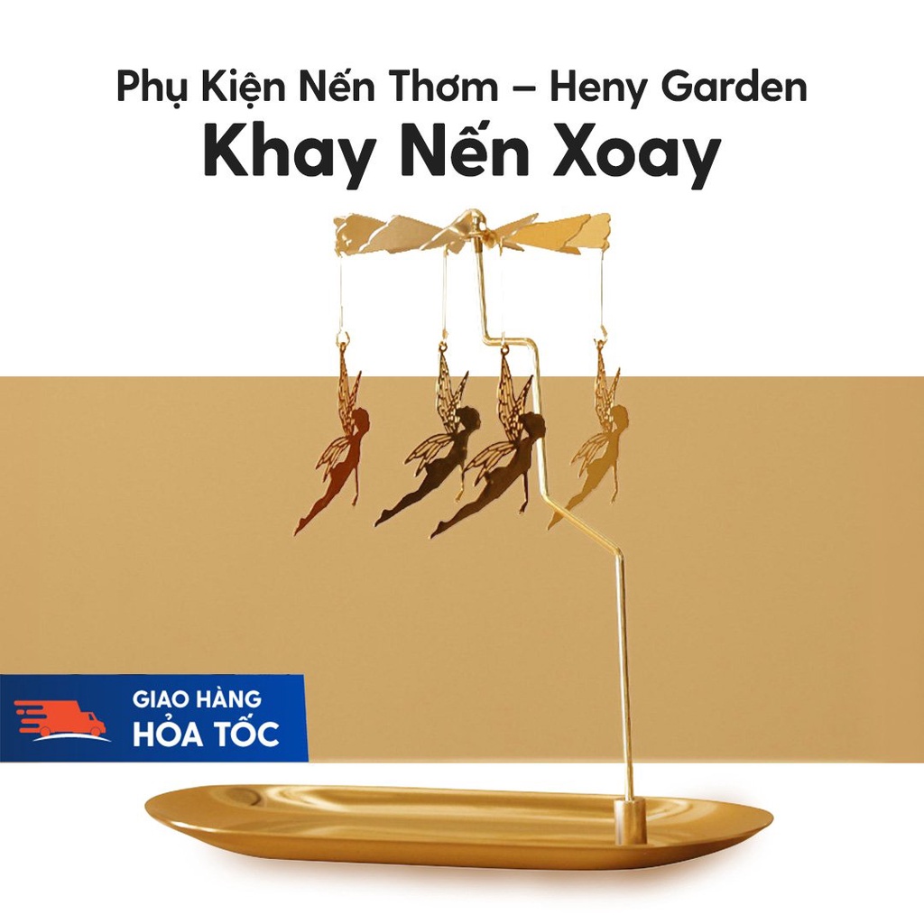 Khay Nến Xoay Chong Chóng Bộ Cao Cấp Nhiều Mẫu Lựa Chọn HENY GARDEN