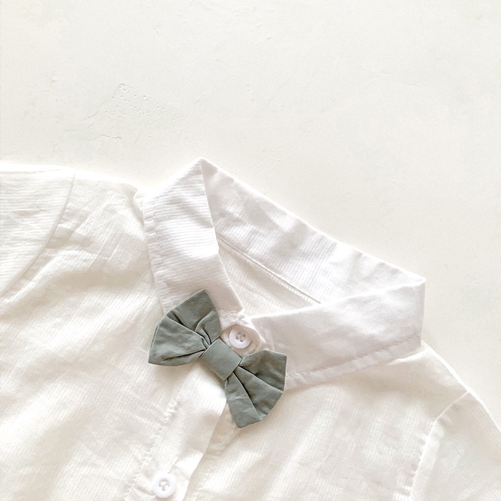 Bộ Quần Áo Mùa Hè Gồm Áo Thun Tay Ngắn Có Nơ Ở Ngực Và Quần Ngắn Dành Cho Bé Trai