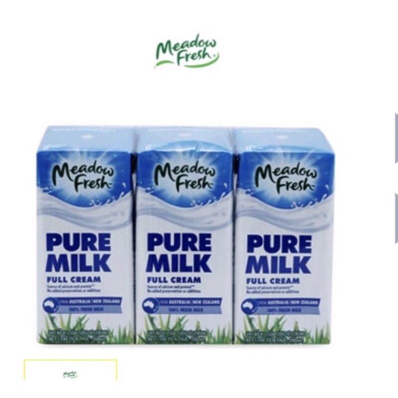 Thùng 24 Hộp Sữa tươi Meadow Fresh nguyên kem 200ml date 6/2024