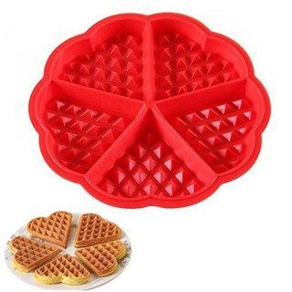 Khuôn bánh waffle silicon hình tròn