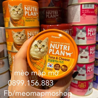 NUTRI PLAN PATE CHO MÈO LON 160g Hàn Quốc