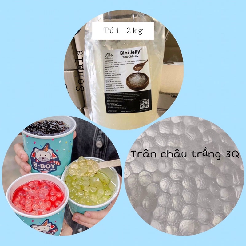 Trân châu trắng 3Q Bibi, Wings, Magic ball ăn liền, dai giòn